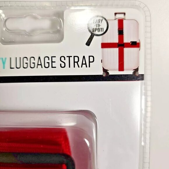 G Force 2-Way Security Luggage Strap 74.8 x 2 in - Red - Adjustable - Picture 3 of 7